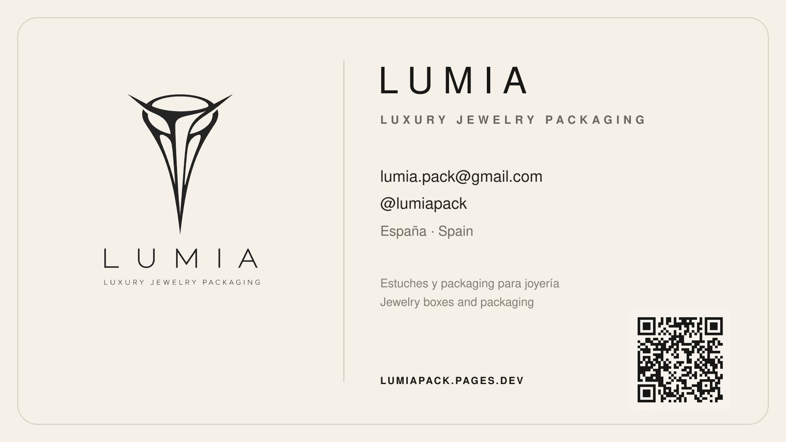 Tarjeta corporativa de LUMIA