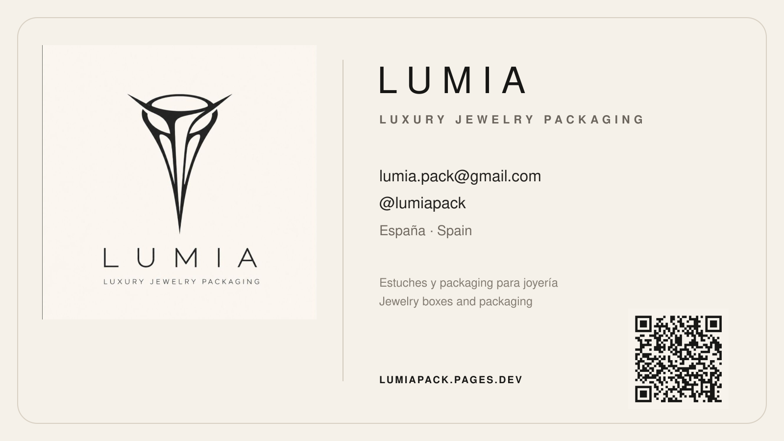 Tarjeta corporativa de LUMIA